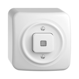 Feller Standard Due AP Orientierungs-Leuchttaster S-Ö IP 20 weiss