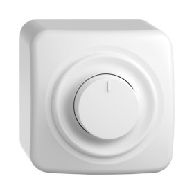Feller Standard Due AP Drehdimmer Phasenanschnitt 20-300W IP 20 weiss