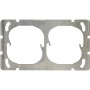 Edizio Due Montageplatte 2fach horizontal 137x77mm