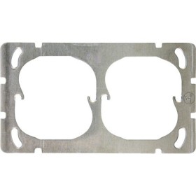 Edizio Due Montageplatte 2fach horizontal 137x77mm