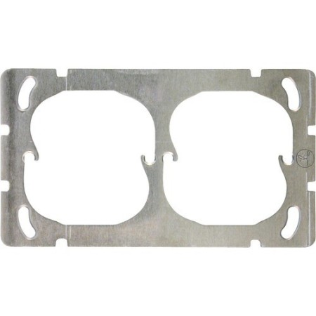 Edizio Due Montageplatte 2fach horizontal 137x77mm