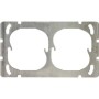 Edizio Due Montageplatte 2fach horizontal 137x77mm