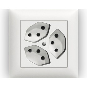 Edizio Due UP Steckdose 3xT13 weiss