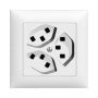 Edizio Due UP Steckdose 3xT23 16A weiss