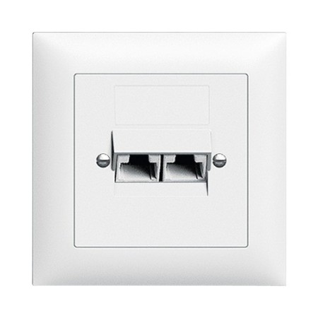 Edizio Due RJ45 Dose Itplus 2-fach weiss