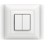 Edizio Due UP Doppelschalter SCH1/3+3 weiss