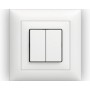 Edizio Due UP Doppelschalter SCH1/3+3 weiss