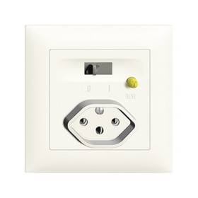 Edizio Due UP Fehlerstrom-Schutzsteckdose T13 weiss