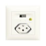 Edizio Due UP Fehlerstrom-Schutzsteckdose T13 weiss