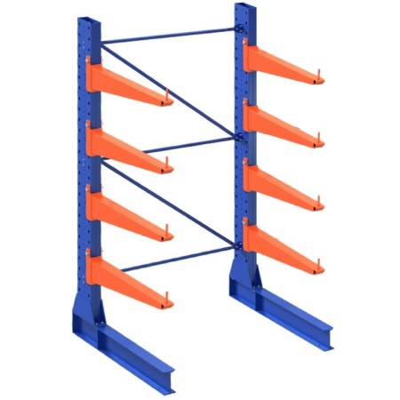 KRAGARMREGAL EINFACH GRUNDELEMENT 4m hoch / 80cm arm