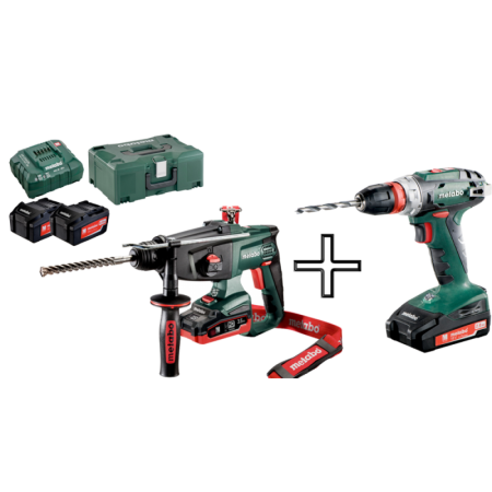 AKKU-KOMBIHAMMER SDS+ AKKU-BOHRSCHRAUBER METABO Combo Sets