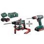 MARTEAU SANS FIL SDS+ et PERCEUSE-VISSEUSE METABO Combo Sets