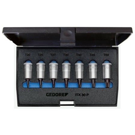 Gedore 1509926 Innen-Torx Steckschlüssel-Bit-Einsatz-Set 7 Teilig 3/8" (10 Mm)