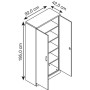 Armoire en acier érable / alu WOLFTOOL Armoire en Acier
