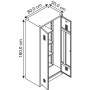 Armoire à produits d’entretien bleu / gris WOLFTOOL Armoire Pour Pr...