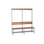 Banc pour vestiaires avec lattes en bois simple WOLFSTAHL Armoires ...