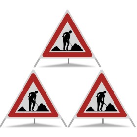 SIGNAUX PLIANTS Var.3, réfléchissante R2, complet avec Etui SIGNA S...
