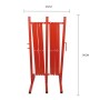 Absperrgitter - Scherengitter aus Stahl rot/weiss SIGNA Faltsignal