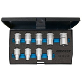 Gedore Aussen-Torx Steckschlüsseleinsatz-Set 9 Teilig 1/2" (12.5 Mm)