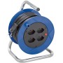Kabeltrommel Kompakt ST 180, 4x T13 Steckdosen, T12 Stecker, Kabel 15m H05VV-F 3G1,0 schwarz, VPE 32 Stück