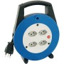 Vario Line Kabelbox 4-fach Schwarz/Blau/Lichtgrau 15m H05VV-F 3G1,0