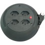 Comfort Line Kabelbox 4-fach / Mini-Kabeltrommel (Indoor-Kabeltrommel für Haushalt, 4m Kabel)
