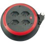 Comfort Line Kabelbox 4-fach / Mini-Kabeltrommel (Indoor-Kabeltrommel für Haushalt, 4m Kabel)