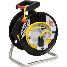 Garant G Gerätekabeltrommel 290 schwarz, 50m H05VV-F 3G1.5 gelb, Stecker + Kupplung T12 230V/10A (IP20) *CH*