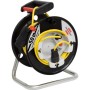 Garant G Gerätekabeltrommel 290 schwarz, 50m H05VV-F 3G1.5 gelb, Stecker + Kupplung T12 230V/10A (IP20) *CH*