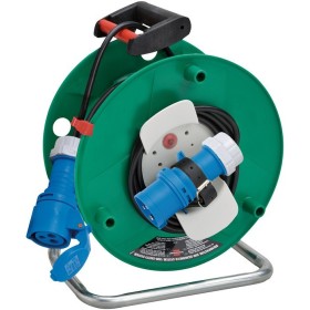 Gerätekabeltrommel Garant G CEE 290, 1x CEE-Stecker 230V/16A , 1x CEE-Kupplung 230V/16A, 25m H05VV-F 3G1,5 schwarz