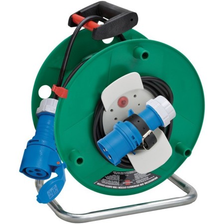 Gerätekabeltrommel Garant G CEE 290, 1x CEE-Stecker 230V/16A , 1x CEE-Kupplung 230V/16A, 25m H05VV-F 3G1,5 schwarz