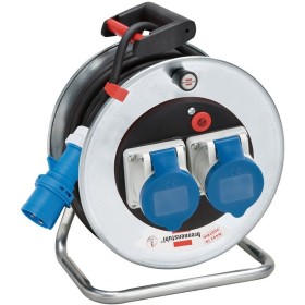 Kabeltrommel Garant SK 240 für Ausseneinsatz, 2 CEE-Steckdosen 230V/16A, CEE-Stecker 230V/16A, Kabel 20m H07RN-F 3G2,5 schwarz