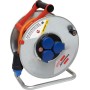 Kabeltrommel Garant SK 240, 3x Steckdosen T13, Stecker T13, Kabel 25m AT-N07V3V3-F 3G1,5 orange, CH Stecksystem IP55