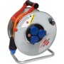 Kabeltrommel Garant SK 240, 3x Steckdosen T13, Stecker T13, Kabel 25m AT-N07V3V3-F 3G1,5 orange, CH Stecksystem IP55