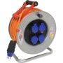 Kabeltrommel Garant SK 320, 4x Steckdosen T13, Stecker T13, Kabel 50m AT-N07V3V3-F 3G2,5 orange, CH Stecksystem IP55,