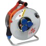 Kabeltrommel Garant SK 290, 3x T23 Steckdosen, T23 Stecker, Kabel 25m AT-N07V3V3F 3G2.5 orange, CH Stecksystem IP55