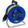 Kabeltrommel BAT 240, 3x T13 Steckdosen, T13 Stecker, Kabel 25m AT-N07V3V3-F 3G1,5 gelb, CH Stecksystem IP55