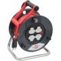Kabeltrommel Garant ST 290, 4x T13 Steckdosen, T12 Stecker, Kabel H05VV-F3G1,5 rot