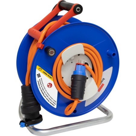 Gerätekabeltrommel Garant G 320, T13 Kupplung, T13 Stecker, Kabel 60m AT-N07V3V3-F 3G1,5 orange, CH Stecksystem IP55