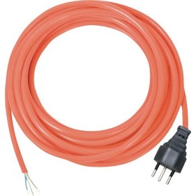 Anschlussleitung *CH* BQ rund verp. 10m H05BQ-F 2X1.0 orange,10cm abgem.