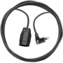 Qualitäts-Kunststoff-Verlängerungskabel mit Winkelstecker (Verlängerungskabel für innen mit 5m Kabel) schwarz