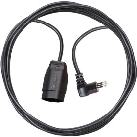 Qualitäts-Kunststoff-Verlängerungskabel mit Winkelstecker (Verlängerungskabel für innen mit 5m Kabel) schwarz