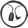 Qualitäts-Kunststoff-Verlängerungskabel mit Winkelstecker (Verlängerungskabel für innen mit 5m Kabel) schwarz