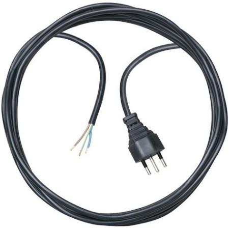 Kunststoff-Anschlusskabel für den Innenbereich (Anschlusskabel mit 5m Kabellänge, mit angespritztem Stecker)