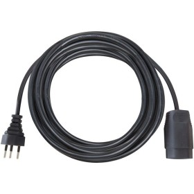 Qualitäts-Kunststoff-Verlängerungskabel 10m schwarz H05VV-F 3G1,5 *CH*