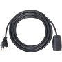 Qualitäts-Kunststoff-Verlängerungskabel 25m schwarz H05VV-F 3G1,5 *CH*