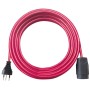 Qualitäts-Kunststoff-Verlängerungskabel 25m rot H05VV-F 3G1,5 *CH*