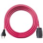 Qualitäts-Kunststoff-Verlängerungskabel 25m rot H05VV-F 3G1,5 *CH*