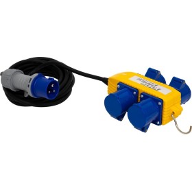Stromverteiler 230V CEE/3 IP44 25m H07RN-F3G2.5 4x CEE 3 polig