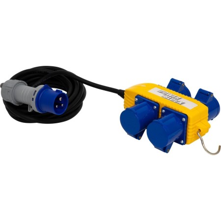 Stromverteiler 230V CEE/3 IP44 25m H07RN-F3G2.5 4x CEE 3 polig